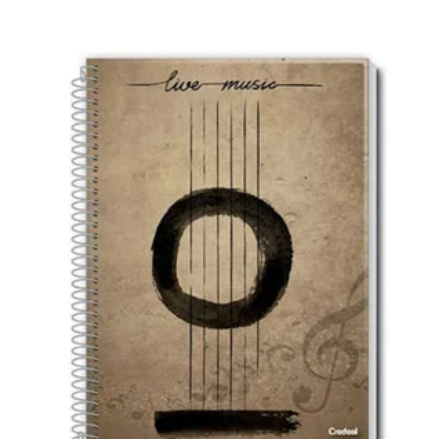 Caderno De Musica 96 Paginas Universitário Capa Dura C/ Pauta Credeal