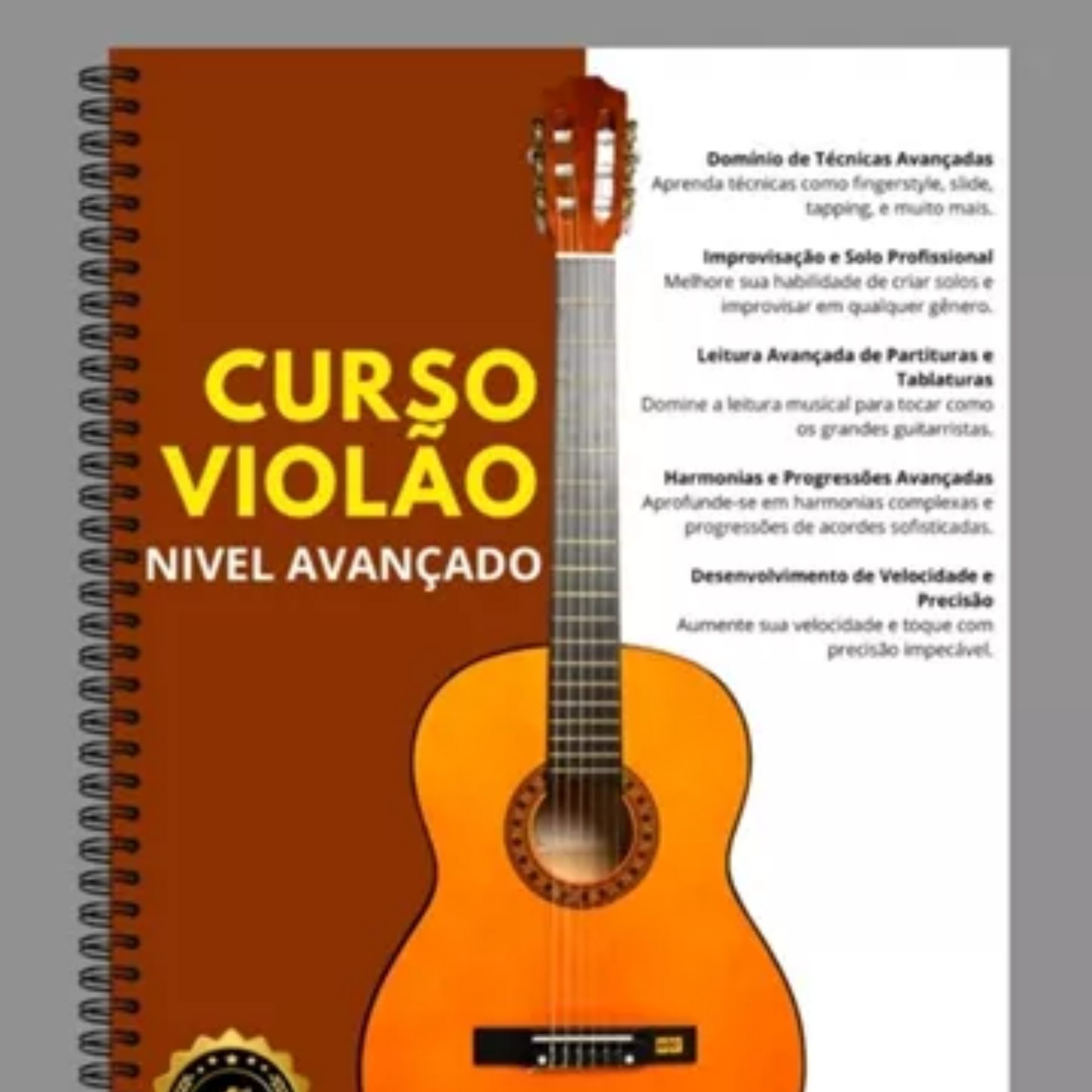 Curso de Violão Avançado: Domine Técnicas e Solos de Mestre