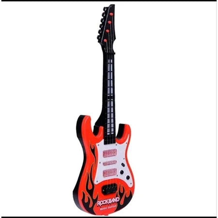Guitarra Infantil Musical Star Com Luz 52cm Brinquedos