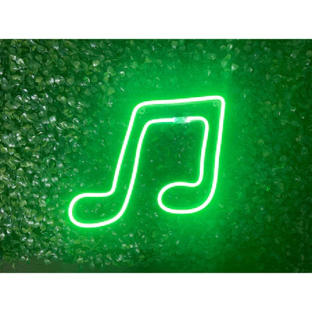 Luminária Parede Nota Musical Neon Led Decoração 110v - 220v