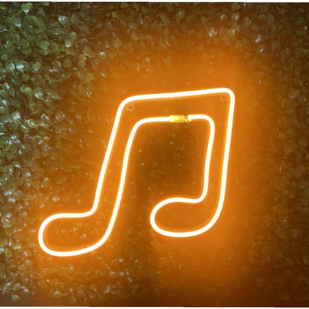 Luminária Parede Nota Musical Neon Led Decoração 110v - 220v