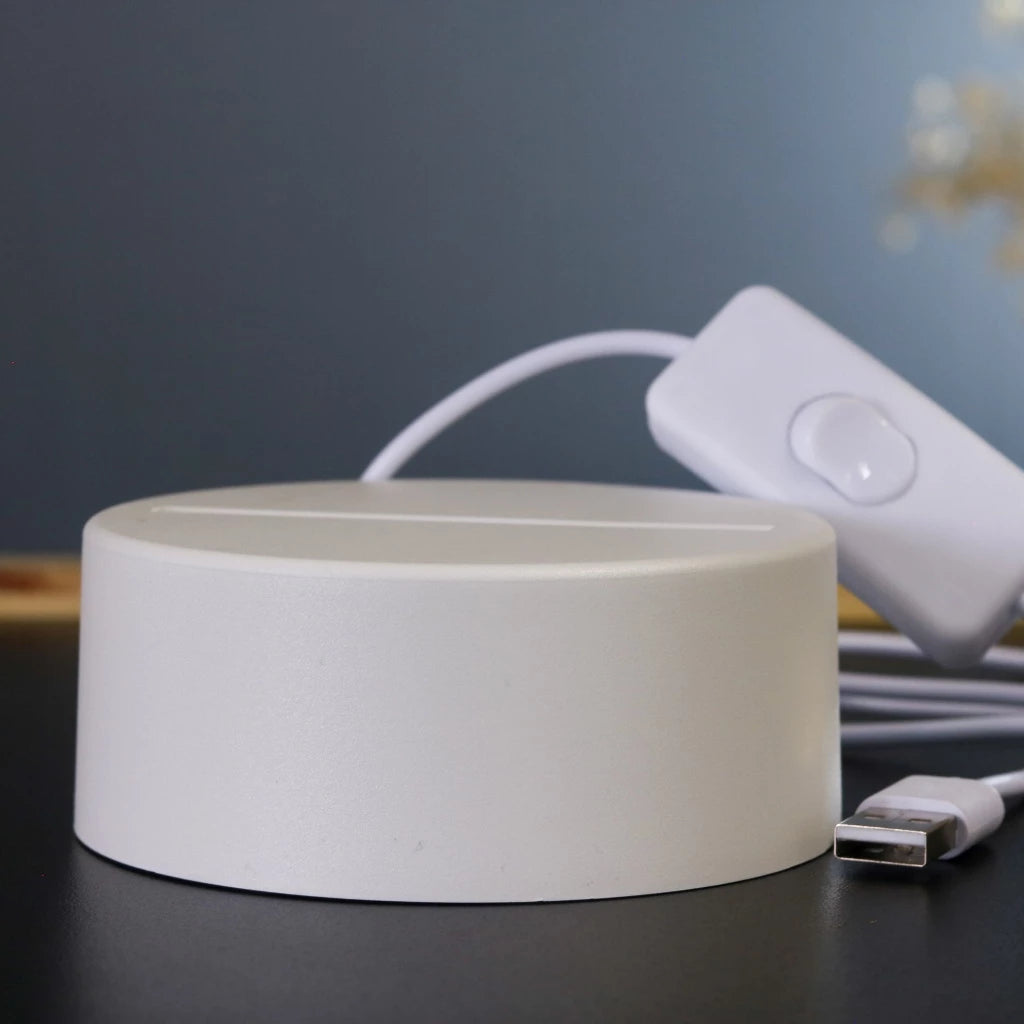 Luminária LED 3D de Mesa / Luz Noturna Presente Criativo / Decoração - mão com microfone, instrumentos