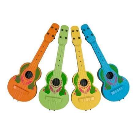 Kit Musical Brinquedos Educativo C/5 Instrumentos Tambor Violão pandeiro Flauta Infantil