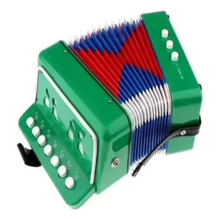 Mini Sanfona Acordeon Infantil Semi Profissional 3 Baixos 7 Teclas