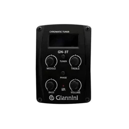 Kit Viola caipira Giannini elétrica VS-14 EQ BK + acessórios