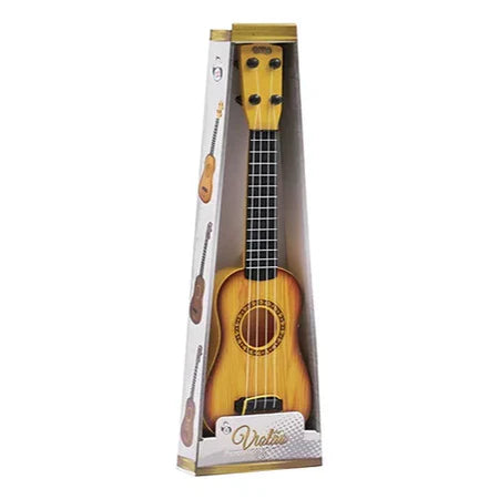 Mini Violão De Brinquedo Musical Infantil 4 Cordas Violãozinho Brinquedo 48cm Instrumentos