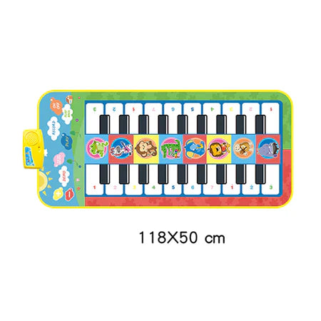 Playmat Piano Mat Teclado Eletrônico Brinquedo Musical para Kids Presente de Natal