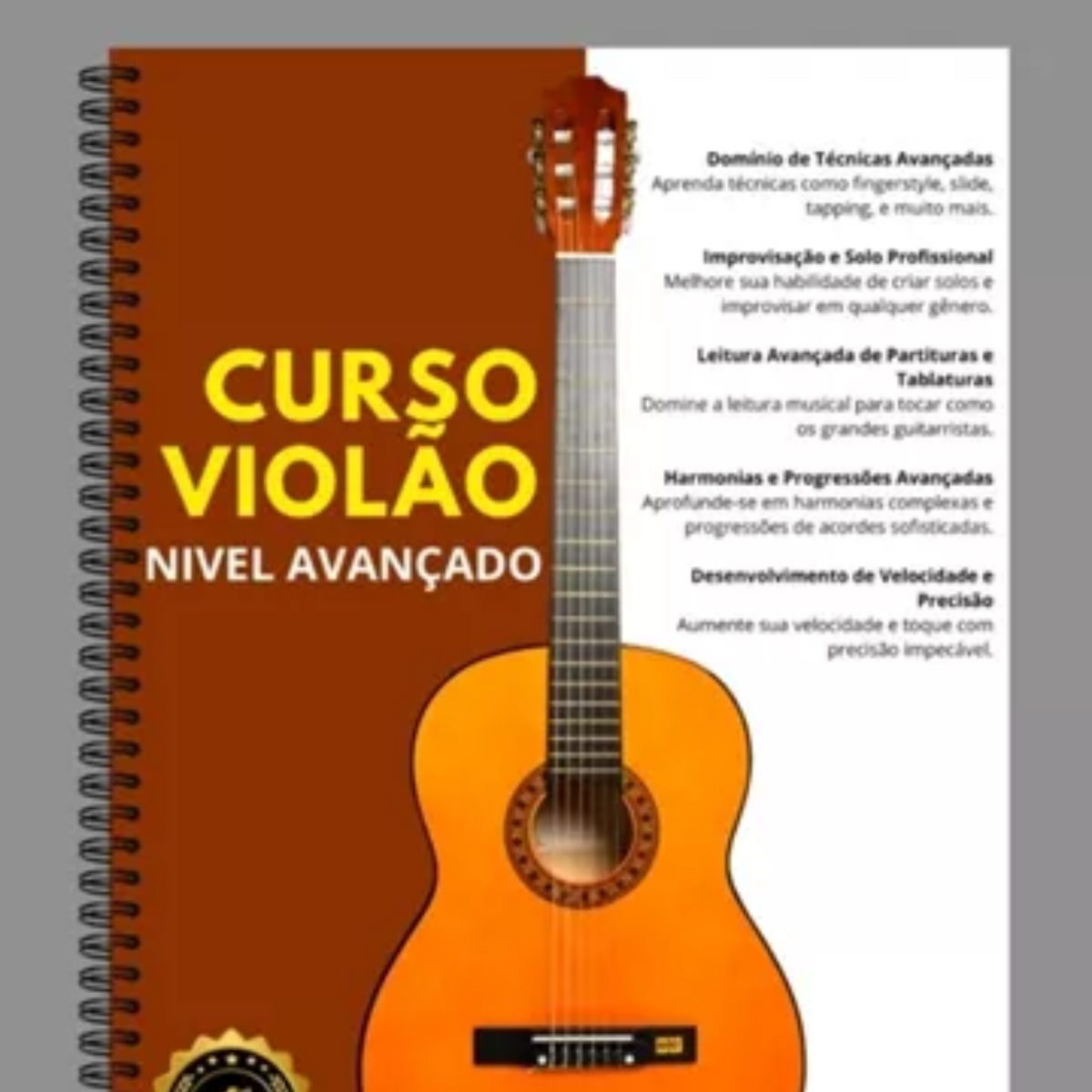 Curso de Violão Avançado: Domine Técnicas e Solos de Mestre