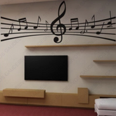 Adesivo Para Parede Nota Musical Grande