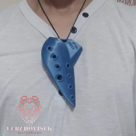 Ocarina de 10 Buracos Tocável - Instrumento de sopro - Impressa em 3D