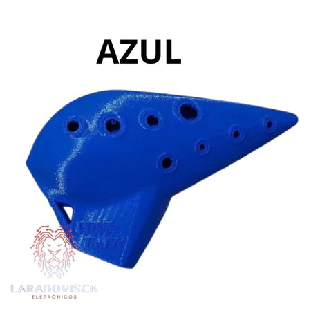 Ocarina de 10 Buracos Tocável - Instrumento de sopro - Impressa em 3D